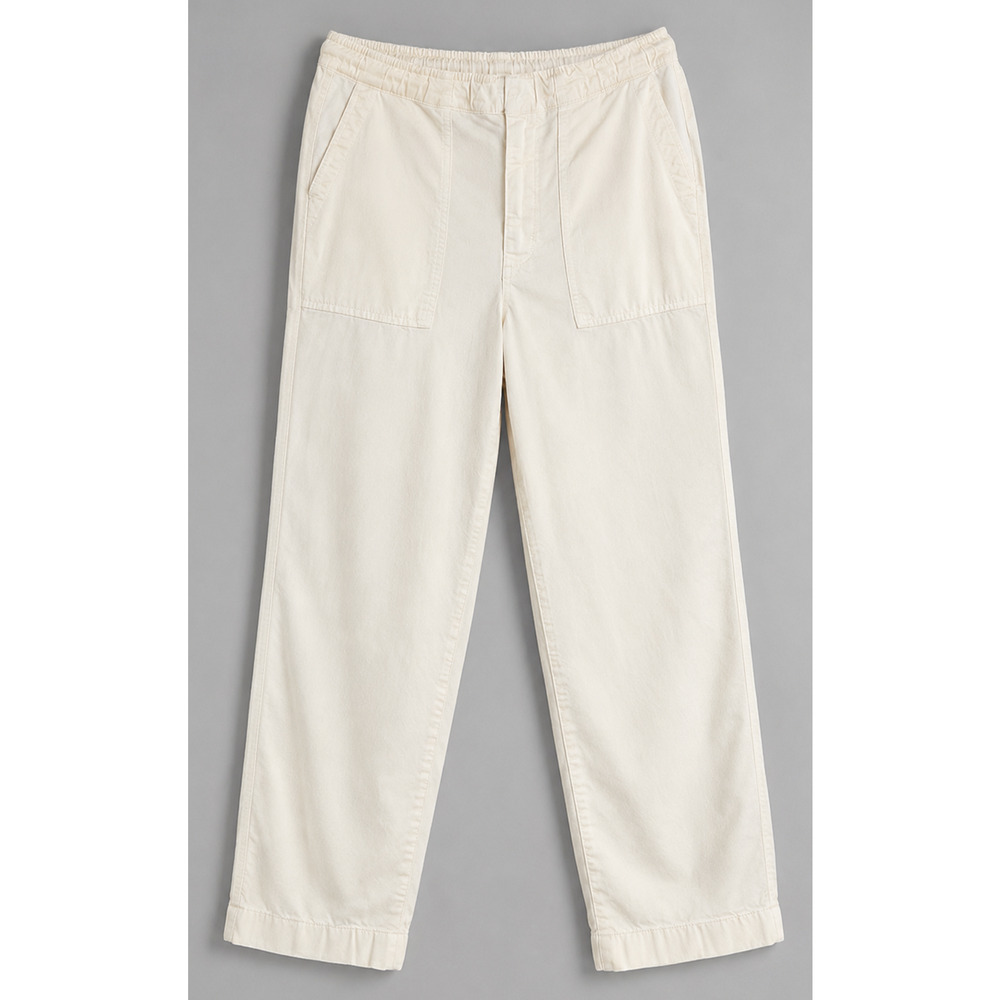 J Crew Womens 10 White Lyocell Cropped Straight Leg Pants Summer Resort Vacation